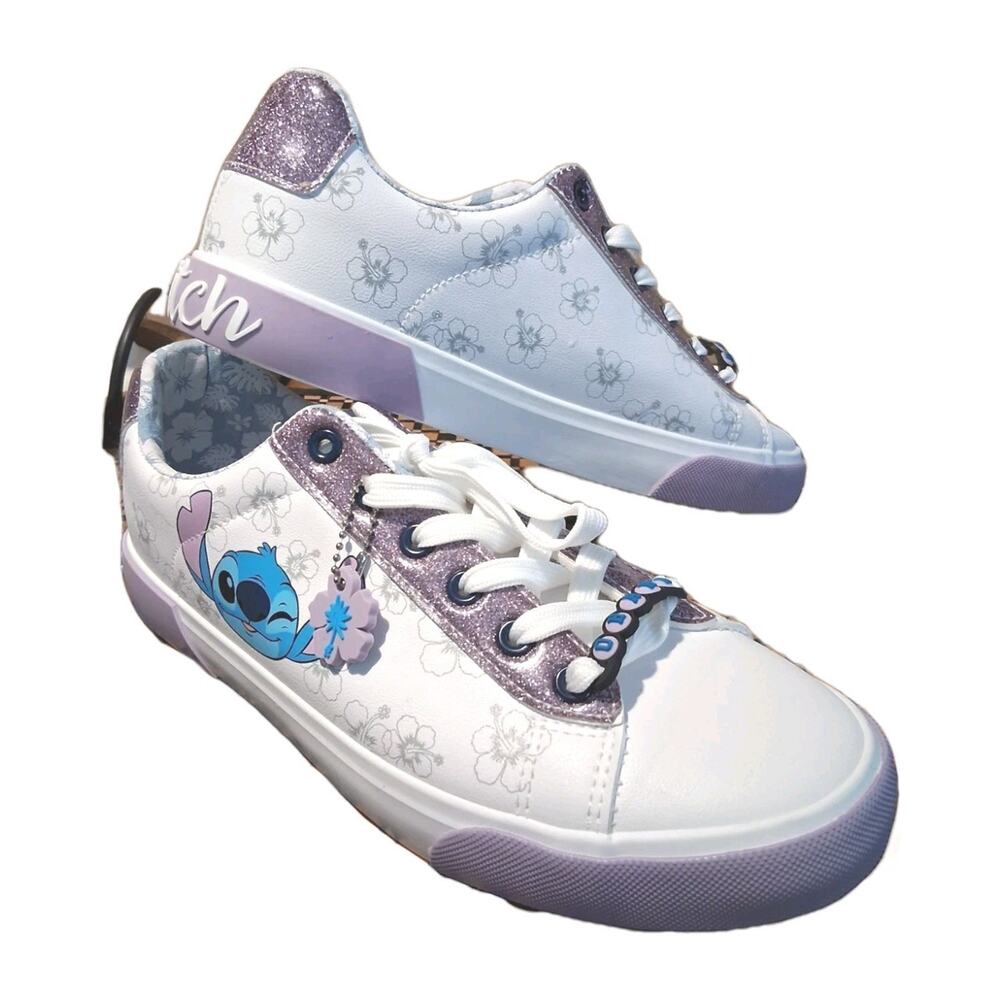 LILO And STITCH Disney Tennis‎ Shoes Sneakers New Purple Sparkles Women's 9
